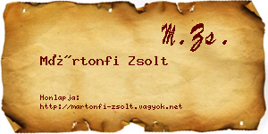 Mártonfi Zsolt névjegykártya